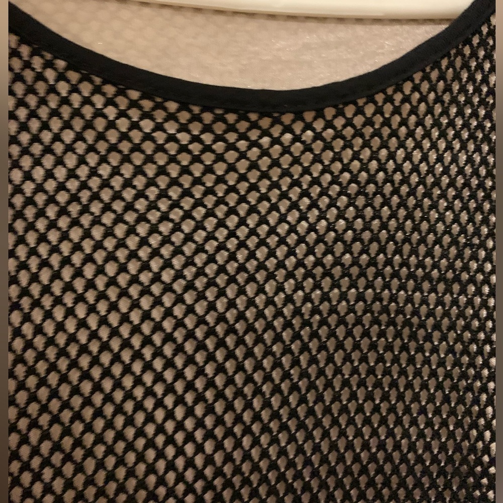 Black fishnet maxi bodycon dress